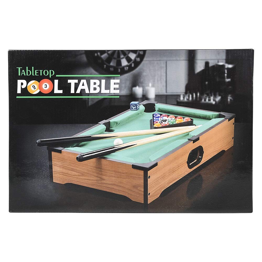 Srenta Mini Pool Table - Mini Tabletop Portable Billiards Game For Adults Kids And Toddlers - Single Set