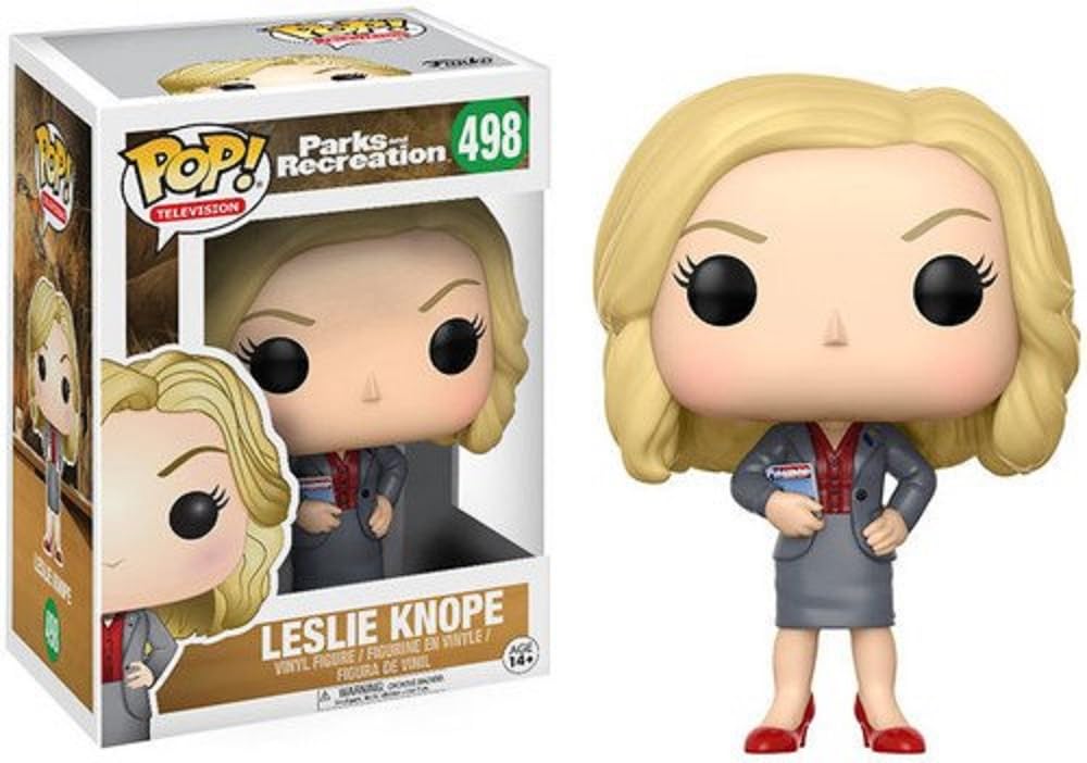 Funko POP Parks & Rec Leslie Knope Figure, 3.75" Resin, Basic, Model 13037