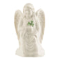 Belleek Angel Of Protection - Handcrafted Guardian Angel Figurine Porcelain Irish Decor, 2.16'L X 2.08'W X 3.3'H, White