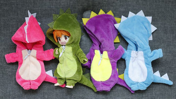 Xidondon Cute Dinosaur Animal Monster Doll Clothes For Ob11,Molly, Gsc,1/12 Bjd Doll Accessories Toys Dolls Clothes (Gr)