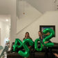 Green 4 Balloon, Number Balloons 40 Inch, 4Th Green Party Decorations, Four Large Numbers For Party Decor, Number 4 Balloon, St.