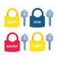 Merishopp Keys And Locks Set Kids Child Montessori Educational Training Match Game Toy| Educational Toys | Stem Toys | Learning 