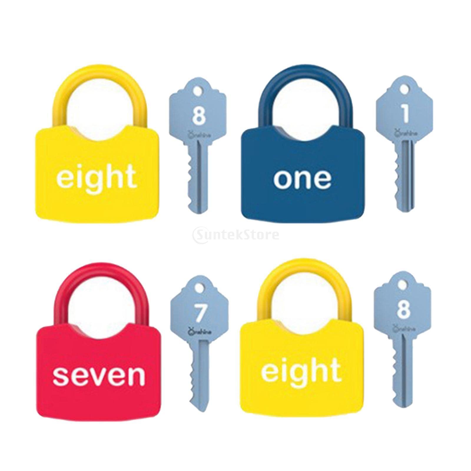 Merishopp Keys And Locks Set Kids Child Montessori Educational Training Match Game Toy| Educational Toys | Stem Toys | Learning 