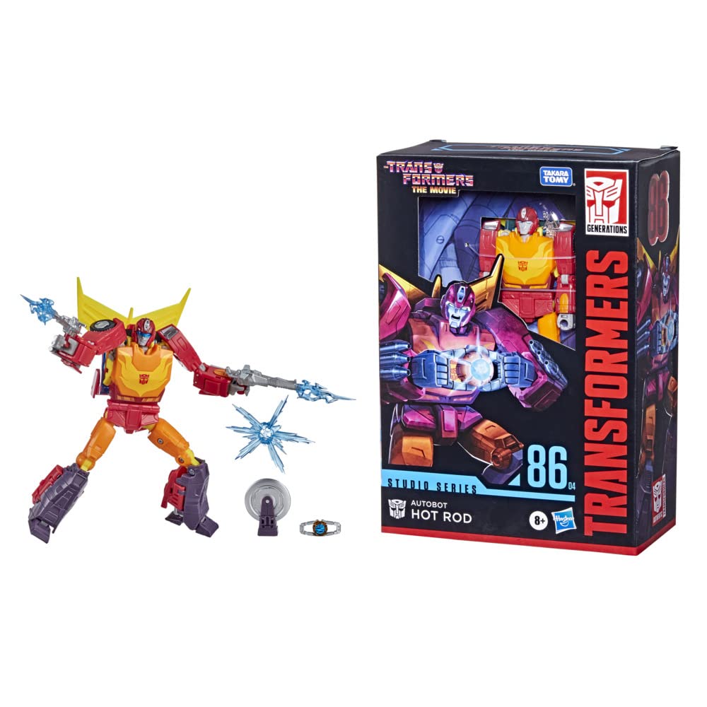 Transformers Toys Studio Series 86 Voyager Class The The Movie 1986 Autobot Hot Rod Action Figure - Ages 8 and Up, 6.5-inch, Red