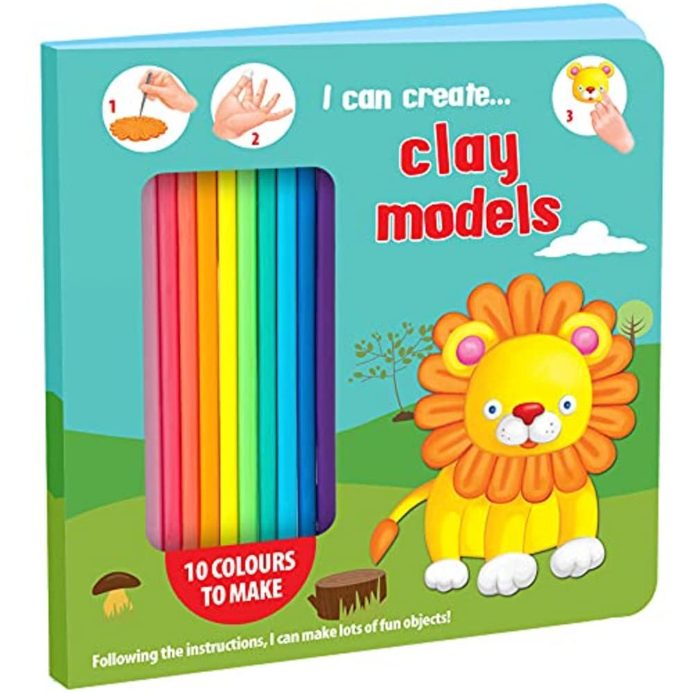 Hello Friend Clay Modeling Board Book With 10 NonToxic Colour Clay For Kids + 5 Spreads, 4+ Yrs.