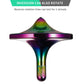 CHEETOP Stainless Steel Spinning Top  enhanced Exquisite Perfect Balance Well Made Metal Desk EDC Little Fidget Toy  Spin Long Time Over 6 Minutes  Great Value (Iridescent  3PCS Large + Medium + Small)
