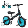 Ubravoo Trike To Bike Riding Tricycles For Boys Girls 2-5, Fit 'N Joy Kids Balance Bike With Pedals & Training Wheels Options, 4-In-1 Starter Toddler Training Bicycle (Blue-Black)