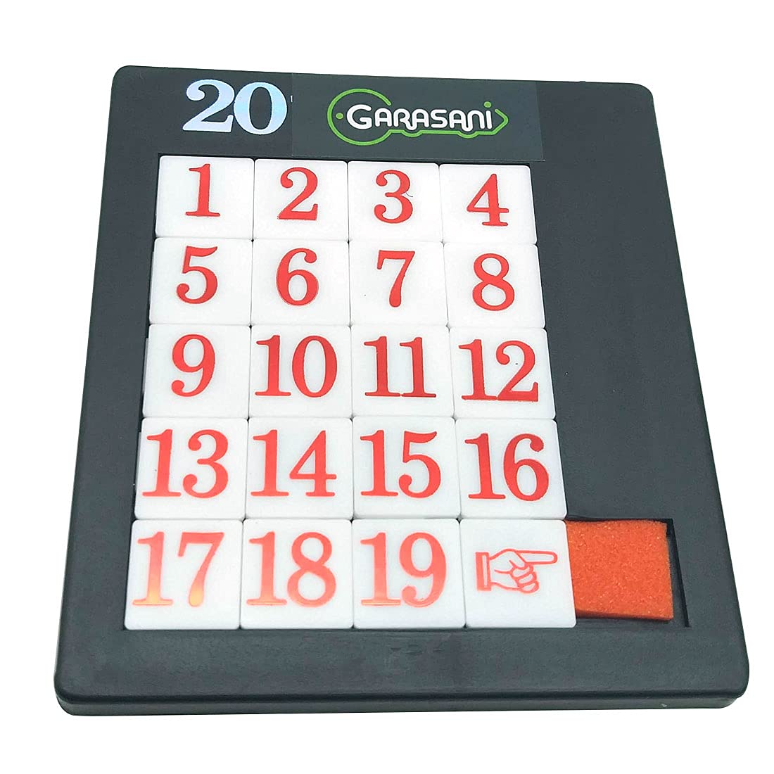 Number Slide Puzzle Brain Teaser Iq Game (19 Number)