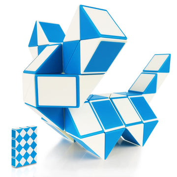 Eachhaha Magic Snake Cubes 48 Pieces, Fingertip Toys For Kids, 3D Montessori Puzzles & Stem For Ages 3+, Ideal Party Favor, Stoc