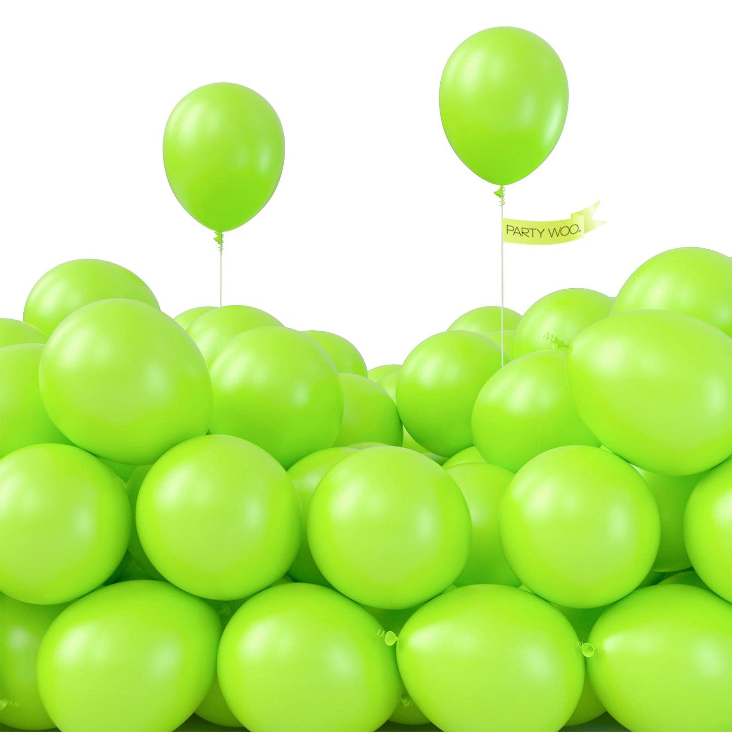 Partywoo Lime Green Balloons, 50 Pcs 5 Inch Lime Balloons, Yellowish Green Balloons For Balloon Garland Or Balloon Arch As Party Decorations, Birthday Decorations, Baby Shower Decorations, Green-Y6