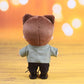 Niannyyhouse Suit Jacket White Vest Necklace Pants 7.8''(20Cm) Plush Humanoid Stuffed Doll Clothes