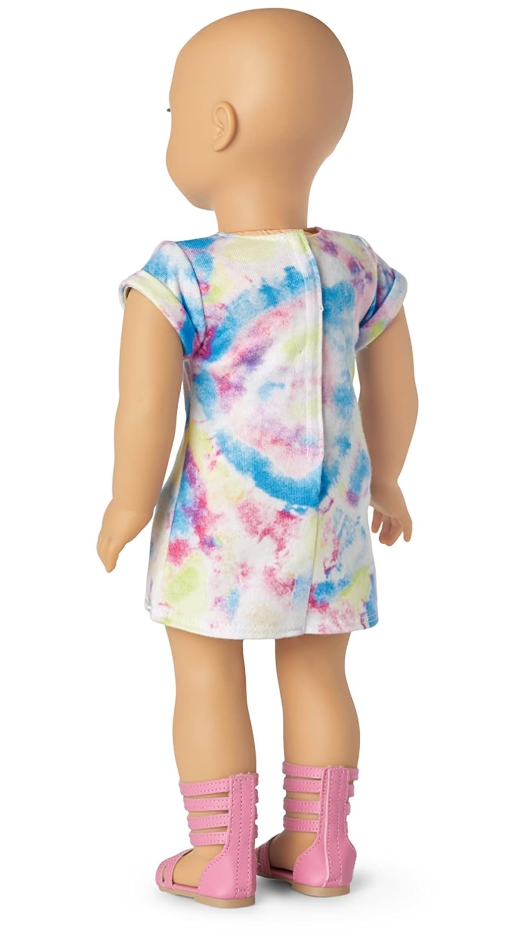 American Girl Truly Me 18-Inch Doll #105 With Blue Eyes, Without Hair, Light-To-Medium Skin, T-Shirt Dress, For Ages 6+
