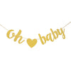 Flairs New York Decorations Banner Cake Toppers Party Props (Pack Of 1 Banner, Heart Oh Baby)