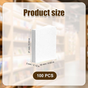 100Pcs Blank Miniature Books, 1:12 Scale Mini Dollhouse Book Ornaments White Tiny Notebook Model Small Opening Book Toys For Dol
