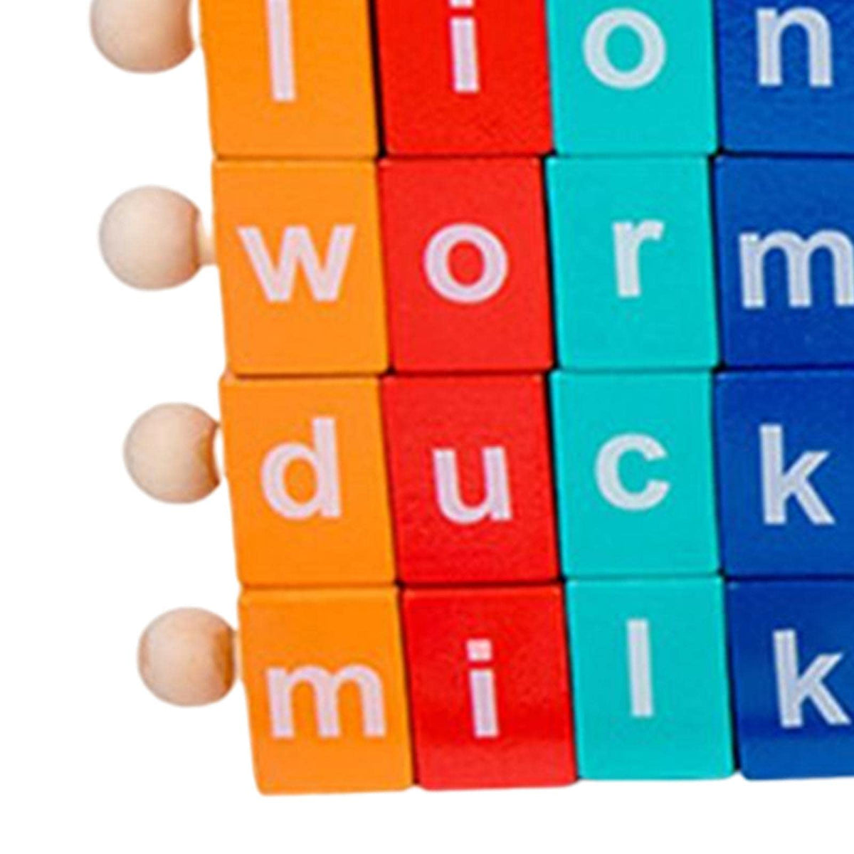 TRENDIVIBE Reading Blocks Spelling Games Flash Cards with 32 Double Sided Cards Gifts| Educational Toys | STEM Toys | Learning T