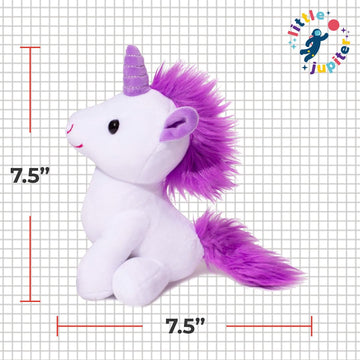 Little Jupiter Plush Unicorn Stuffed Animal 7.5 '' - Stuffed Unicorn Plush - Unicorn Stuffed Animals For Girls - Unicorn Stuff -