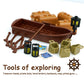 210 Pieces Money Treasure Chest City Bank Accessories Building Block, Pirate Ships Maps Dollar Jewel Gems Diamonds Gold Bar Coins Bricks Pieces, Crystals Bill Cash Parts Sets