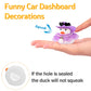 Wonuu Car Rubber Duck Decoration Cute Car Ornament Car Ducks For Dashboard With Dress Heart Shape Sunglasses Necklace, Brilliant