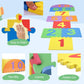 Atarvana Hopscotch Mat For Kids, 12'×12' Hopscotch Interlocking Foam Tiles, Easy To Assemble & Clean, Soft & Reliable Eva Hopscotch Rug, 10 Large Number Foam Play Mats For Most Surface 7 X 2 Ft