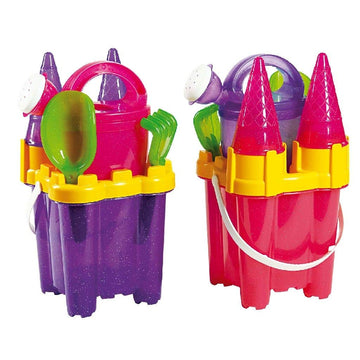 Siva Toys 225167 Siva ''Sandeimerset Castle Glitter 7 Pcs. '', Multi Colour