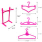 Highfun 55Pcs Doll Hangers For Doll Clothes Doll Accessories For 12 Inch Dolls 1 Display Rack For Show Doll Clothes