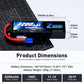 Zeee 3S 8200mAh Lipo Battery 11.1V 100C EC5 Connector Soft Case Battery with Metal Plates for RC Car RC Truck Tank Racing Hobby