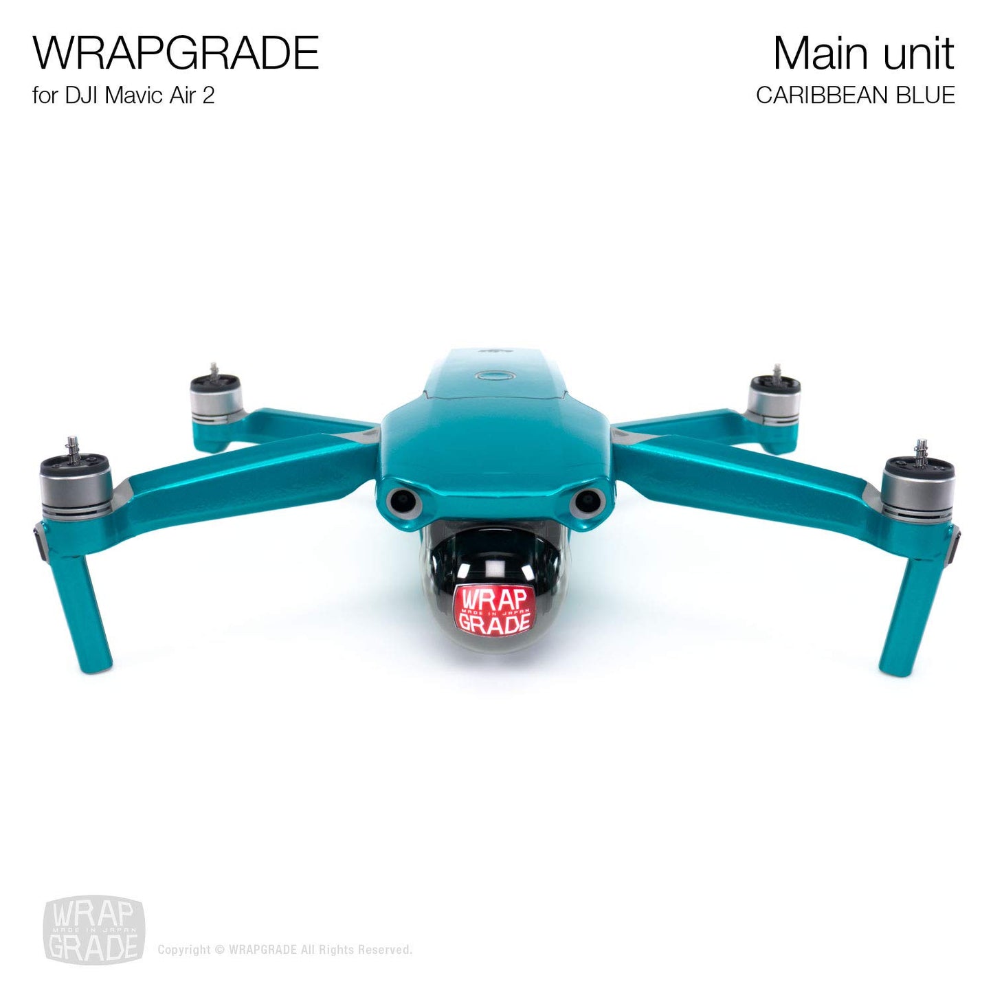 Wrapgrade Main Unit Skin Compatible With Dji Mavic Air 2 (Caribbean Blue)