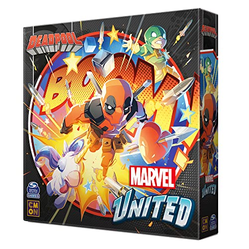 Cmon Marvel United Deadpool Expansion | Tabletop Miniatures Game | Strategy Game | Cooperative Game For Adults And Kids | Ages 1