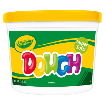 Crayola Dough - Yellow (3lb), Bulk Modeling Dough for Kids, Clay Alternative, Resealable Tub, Ages 3+, Great for Kids Arts & Cra
