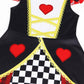 Eledobby Girls The Queen Of Hearts Costume Princess Dress Up Halloween Birthday Party Outfits 4T 5T