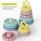 7 Pcs Stacking Toys Baby Toys, Toddler Montessori Sensory Soft Rings Stacker, Teething Infant Toy With Learning, Newborn Essentials Gifts For 6 9 12 18 Months One 1 Year Old Boys Girls