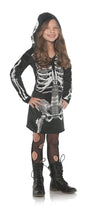 Underwraps Little Girl'S Skeleton Bones Hoodie Dress - Large