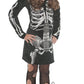 Underwraps Little Girl'S Skeleton Bones Hoodie Dress - Small