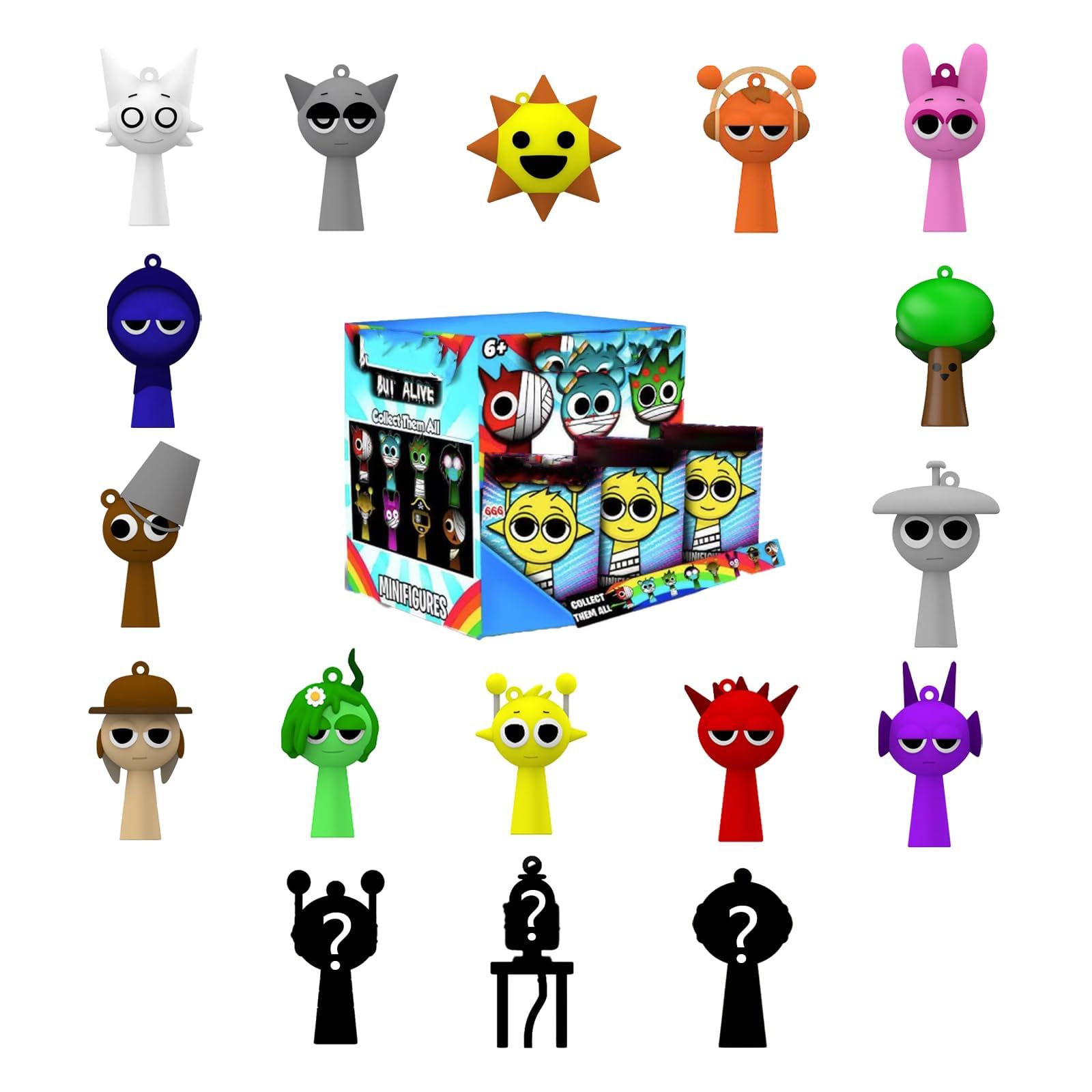 Sprunki Mystery Box, Sprunki Action Figures For Adults 18 Years And Older (8 Pack)