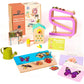 CURIOUS CRATE Wooden Montessori Toys Box for Toddlers | 7 in 1 Learning Educational Toys - Magnetic Bird Feeder, Car Ramp, Water