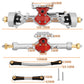 Pothyes Diamond Shape Scx24 Aluminum Axle Upgrades For Axial Scx24 Deadbolt C10 Jlu Gladiator Bronco 1/24 Rc Crawler (Silver)