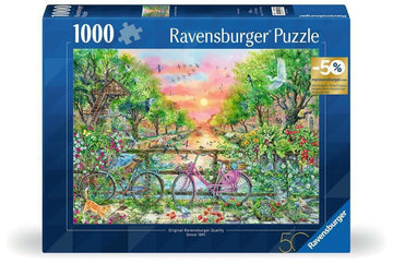 Ravensburger Puzzle 12001089- Vertrumte Fahrrder In Amsterdam - 1000 Teile Puzzle Fr Erwachsene Ab 12 Jahren: 50 Jahre Blaues Dr