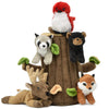 Unipak Plush Woodland Treehouse with 5 Stuffed Animals - 5 Piece Assortment, Soft Plush, Model 7166TR-HL