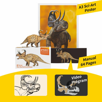 Pnso Prehistoric Dinosaur Models (41 Perez The Machairoceratops)