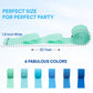 Captain Decor Blue Streamers - 6 Pack of 492ft Crepe Paper Rolls for Party Decorations (1.8 inch x 82 ft/Roll)