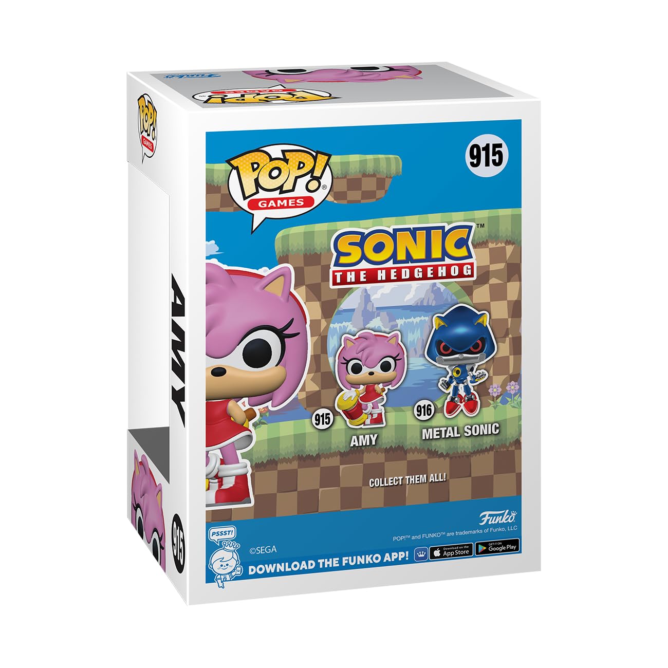 Funko POP! Sonic - Amy Rose Collectible Vinyl Figure - Multicolor - Model 70582 - Official Merchandise for Kids & Adults
