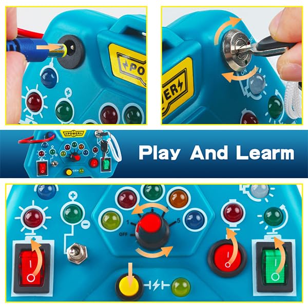 Susierwey Toddler Busy Board For 2-4, Montessori Sensory Board, Sensory Toys For Toddlers 1-4 Year Old, 18 Month Old Toys, Toy F
