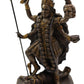 Ebros Gift Hindu Goddess Kali Statue, Medium Bronze Patina Hand Painted Resin Figurine, Altar Decor, Trampling Over Lord Shiva