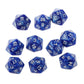 Yiotfandoll 10PCS Polyhedral Dice D20 Dice 20mm Acrylic 20 Sided Dice Game Dice for RPG MTG DND Dice Table Games (Blue)