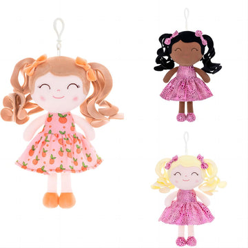 Gloveleya Baby Dolls Soft Snuggly First Baby Girl Gifts Plush Doll With Light Skin & Brown Giraffe Dress 12Inches Animal Series