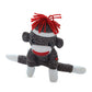 Plushland Adorable Sock Monkey 8 Inches Tall - Soft Realistic Plush Knitted Stuffed Animal Toy Gift - For Kids, Babies, Teens, Girls And Boys (New Brown)