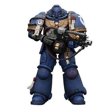 Joytoy Warhammer 40K Genuine License 1:18 Action Figure, Space Marine 2, Uitramarines Brother Chairon, 5.03 Inch Collectible Act