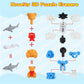 Kleeblatt 20Pcs Assembled Animal Erasers For Kids Bulk, Puzzle Mini Fun Desk Pets For Kids Classroom, Treasure Box Prizes,Party