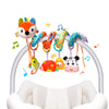 Car Seat Toys, Cute Fox Car Seat Toys for Babies 0-6 Months Boy, Stroller Toys with Crinkle, Teether, Music Box, Rattle, BB Sque