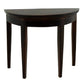 Melody Jane Dolls Houses Dark Oak Half Moon Demi Table Miniature 1:12 Scale Hall Furniture